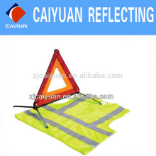 CY advertencia triángulo chaleco reflectante de alta visibilidad Reflector personalizado